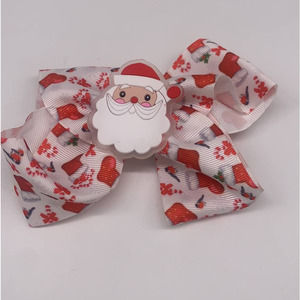 Girl Santa Bow Clip